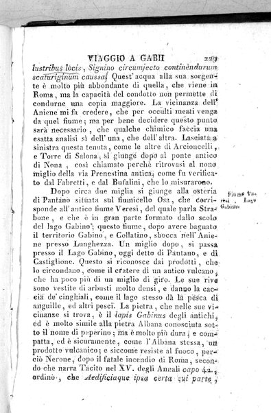 1: Tomo 1. che contiene il viaggio a Veji, Fidene, Tivoli, Alba Fucense, Subiaco, Gabii, Collazia, Labico, e Preneste