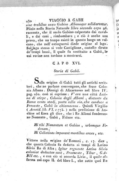 1: Tomo 1. che contiene il viaggio a Veji, Fidene, Tivoli, Alba Fucense, Subiaco, Gabii, Collazia, Labico, e Preneste