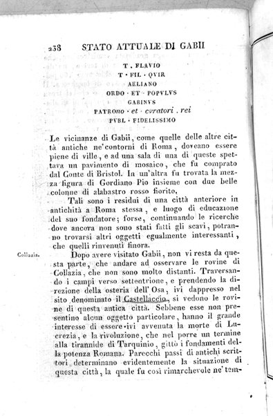 1: Tomo 1. che contiene il viaggio a Veji, Fidene, Tivoli, Alba Fucense, Subiaco, Gabii, Collazia, Labico, e Preneste