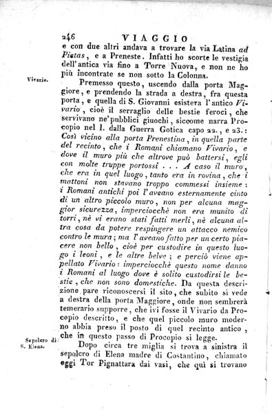 1: Tomo 1. che contiene il viaggio a Veji, Fidene, Tivoli, Alba Fucense, Subiaco, Gabii, Collazia, Labico, e Preneste