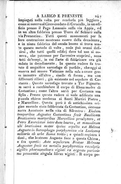 1: Tomo 1. che contiene il viaggio a Veji, Fidene, Tivoli, Alba Fucense, Subiaco, Gabii, Collazia, Labico, e Preneste