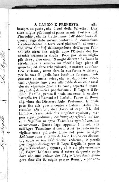 1: Tomo 1. che contiene il viaggio a Veji, Fidene, Tivoli, Alba Fucense, Subiaco, Gabii, Collazia, Labico, e Preneste