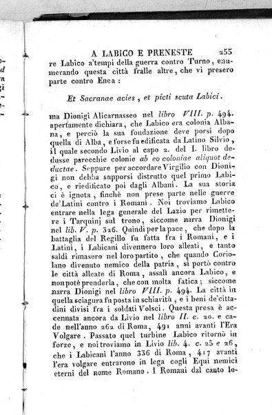 1: Tomo 1. che contiene il viaggio a Veji, Fidene, Tivoli, Alba Fucense, Subiaco, Gabii, Collazia, Labico, e Preneste