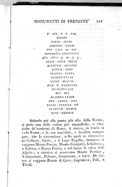 1: Tomo 1. che contiene il viaggio a Veji, Fidene, Tivoli, Alba Fucense, Subiaco, Gabii, Collazia, Labico, e Preneste