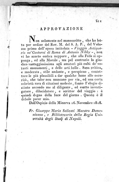 1: Tomo 1. che contiene il viaggio a Veji, Fidene, Tivoli, Alba Fucense, Subiaco, Gabii, Collazia, Labico, e Preneste