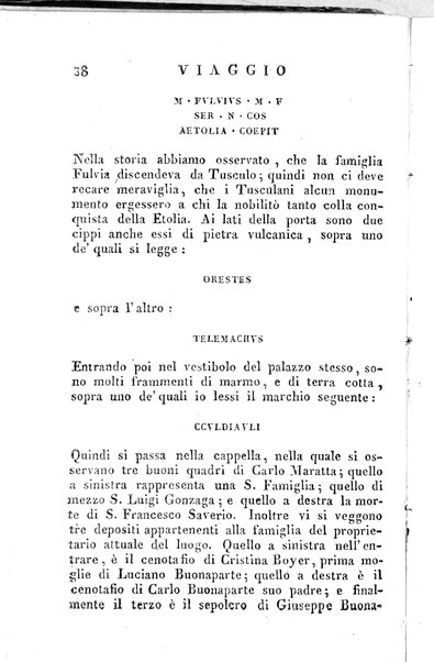 2: Tomo 2. che contiene il viaggio a Frascati, Tusculo, Algido, Grottaferrata, alla Valle ferentina, al Lago Albano, ad Alba, Aricia, Nemi, Lanuvio, Cora, Anzio, Lavinio, Ardea, Ostia, Laurento, e Porto