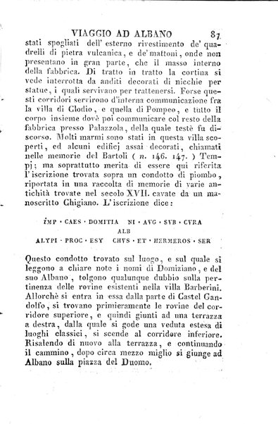 2: Tomo 2. che contiene il viaggio a Frascati, Tusculo, Algido, Grottaferrata, alla Valle ferentina, al Lago Albano, ad Alba, Aricia, Nemi, Lanuvio, Cora, Anzio, Lavinio, Ardea, Ostia, Laurento, e Porto