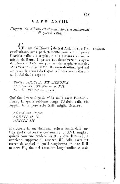 2: Tomo 2. che contiene il viaggio a Frascati, Tusculo, Algido, Grottaferrata, alla Valle ferentina, al Lago Albano, ad Alba, Aricia, Nemi, Lanuvio, Cora, Anzio, Lavinio, Ardea, Ostia, Laurento, e Porto