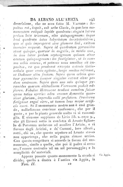 2: Tomo 2. che contiene il viaggio a Frascati, Tusculo, Algido, Grottaferrata, alla Valle ferentina, al Lago Albano, ad Alba, Aricia, Nemi, Lanuvio, Cora, Anzio, Lavinio, Ardea, Ostia, Laurento, e Porto