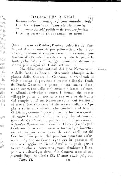 2: Tomo 2. che contiene il viaggio a Frascati, Tusculo, Algido, Grottaferrata, alla Valle ferentina, al Lago Albano, ad Alba, Aricia, Nemi, Lanuvio, Cora, Anzio, Lavinio, Ardea, Ostia, Laurento, e Porto