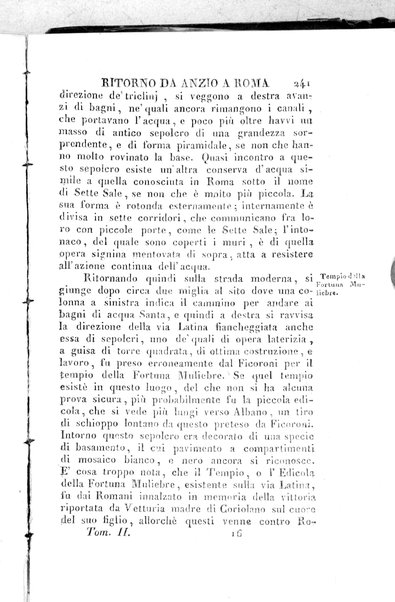 2: Tomo 2. che contiene il viaggio a Frascati, Tusculo, Algido, Grottaferrata, alla Valle ferentina, al Lago Albano, ad Alba, Aricia, Nemi, Lanuvio, Cora, Anzio, Lavinio, Ardea, Ostia, Laurento, e Porto