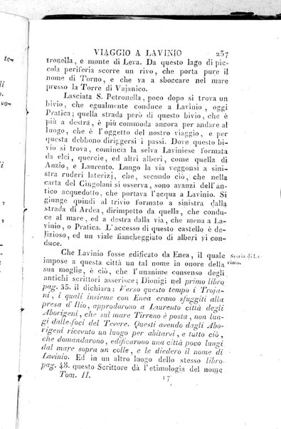 2: Tomo 2. che contiene il viaggio a Frascati, Tusculo, Algido, Grottaferrata, alla Valle ferentina, al Lago Albano, ad Alba, Aricia, Nemi, Lanuvio, Cora, Anzio, Lavinio, Ardea, Ostia, Laurento, e Porto