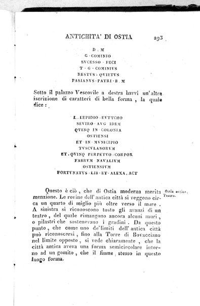 2: Tomo 2. che contiene il viaggio a Frascati, Tusculo, Algido, Grottaferrata, alla Valle ferentina, al Lago Albano, ad Alba, Aricia, Nemi, Lanuvio, Cora, Anzio, Lavinio, Ardea, Ostia, Laurento, e Porto