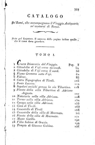 2: Tomo 2. che contiene il viaggio a Frascati, Tusculo, Algido, Grottaferrata, alla Valle ferentina, al Lago Albano, ad Alba, Aricia, Nemi, Lanuvio, Cora, Anzio, Lavinio, Ardea, Ostia, Laurento, e Porto