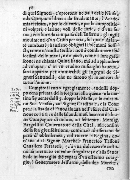 I trionfi della magnificenza pontificia celebrati per lo passaggio nelle città, e luoghi dello Stato ecclesiastico, e in Roma per lo riceuimento della maestà della regina di Suetia descritti con tutte l'attioni seguite alla santita' di N.S. Alessandro 7. dal dottore Carlo Festini ferrarese ...