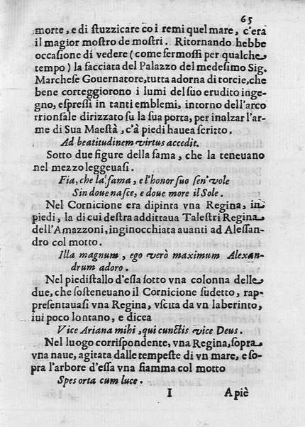 I trionfi della magnificenza pontificia celebrati per lo passaggio nelle città, e luoghi dello Stato ecclesiastico, e in Roma per lo riceuimento della maestà della regina di Suetia descritti con tutte l'attioni seguite alla santita' di N.S. Alessandro 7. dal dottore Carlo Festini ferrarese ...