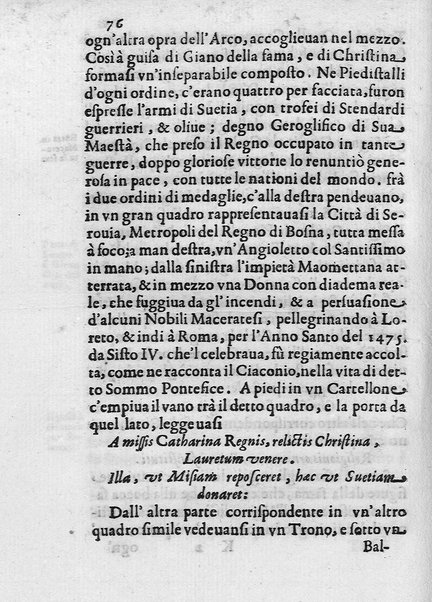 I trionfi della magnificenza pontificia celebrati per lo passaggio nelle città, e luoghi dello Stato ecclesiastico, e in Roma per lo riceuimento della maestà della regina di Suetia descritti con tutte l'attioni seguite alla santita' di N.S. Alessandro 7. dal dottore Carlo Festini ferrarese ...