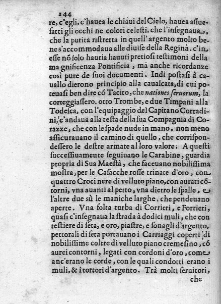 I trionfi della magnificenza pontificia celebrati per lo passaggio nelle città, e luoghi dello Stato ecclesiastico, e in Roma per lo riceuimento della maestà della regina di Suetia descritti con tutte l'attioni seguite alla santita' di N.S. Alessandro 7. dal dottore Carlo Festini ferrarese ...