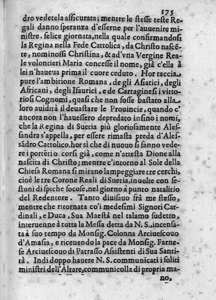 I trionfi della magnificenza pontificia celebrati per lo passaggio nelle città, e luoghi dello Stato ecclesiastico, e in Roma per lo riceuimento della maestà della regina di Suetia descritti con tutte l'attioni seguite alla santita' di N.S. Alessandro 7. dal dottore Carlo Festini ferrarese ...