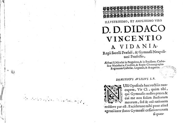 Dominici Aulisj Opuscula de gymnasii constructione, mausolei architectura, harmonia timaica, & numeris medicis. His accessit Epistola de colo mayerano