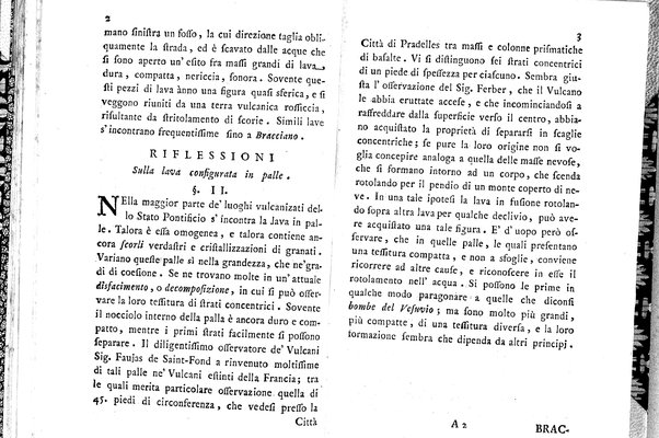 Saggio di osservazioni mineralogiche sulla Tolfa, Oriolo, e Latera di Scipione Breislak delle Scuole Pie lettore di filosofia nel Collegio Nazareno dedicato a sua eccellenza reverendissima monsignor Onorato Gaetani de' duchi di Sermoneta