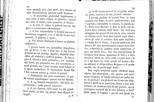 Saggio di osservazioni mineralogiche sulla Tolfa, Oriolo, e Latera di Scipione Breislak delle Scuole Pie lettore di filosofia nel Collegio Nazareno dedicato a sua eccellenza reverendissima monsignor Onorato Gaetani de' duchi di Sermoneta