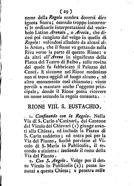 Descrizione dei rioni di Roma del conte Bernardino Bernardini