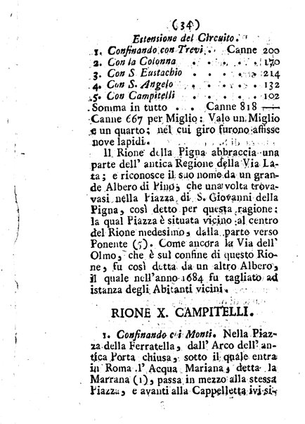 Descrizione dei rioni di Roma del conte Bernardino Bernardini