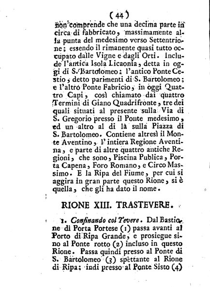 Descrizione dei rioni di Roma del conte Bernardino Bernardini