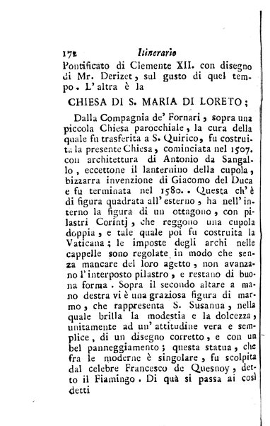 [Itinerario di Roma e suoi contorni o sia Descrizione de' monumenti antichi, e moderni coll'indicazione delle più belle pitture, sculture, ed architetture. Opera dell'antiquario Andrea Manazzale tradotta dalla terza edizione francese ed aumentata da Stefano Piale ... Ornata delle vedute più interessanti di Roma. Tomo 1. [-2.]] 1
