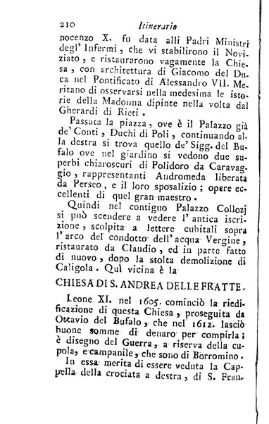 [Itinerario di Roma e suoi contorni o sia Descrizione de' monumenti antichi, e moderni coll'indicazione delle più belle pitture, sculture, ed architetture. Opera dell'antiquario Andrea Manazzale tradotta dalla terza edizione francese ed aumentata da Stefano Piale ... Ornata delle vedute più interessanti di Roma. Tomo 1. [-2.]] 1