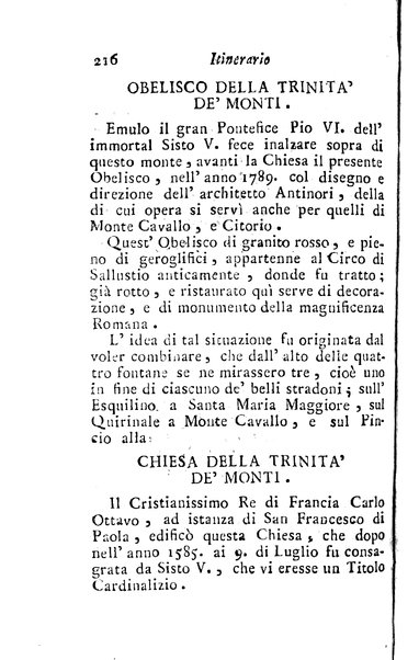 [Itinerario di Roma e suoi contorni o sia Descrizione de' monumenti antichi, e moderni coll'indicazione delle più belle pitture, sculture, ed architetture. Opera dell'antiquario Andrea Manazzale tradotta dalla terza edizione francese ed aumentata da Stefano Piale ... Ornata delle vedute più interessanti di Roma. Tomo 1. [-2.]] 1