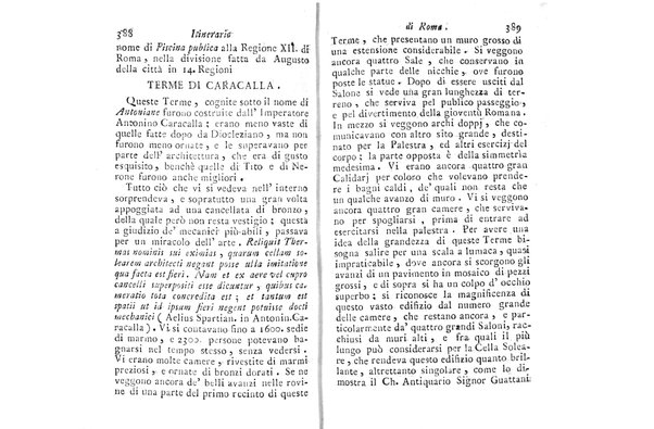 [Itinerario di Roma e suoi contorni o sia Descrizione de' monumenti antichi, e moderni coll'indicazione delle più belle pitture, sculture, ed architetture. Opera dell'antiquario Andrea Manazzale tradotta dalla terza edizione francese ed aumentata da Stefano Piale ... Ornata delle vedute più interessanti di Roma. Tomo 1. [-2.]] 2