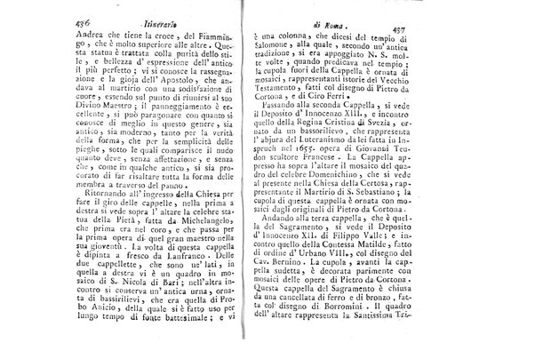 [Itinerario di Roma e suoi contorni o sia Descrizione de' monumenti antichi, e moderni coll'indicazione delle più belle pitture, sculture, ed architetture. Opera dell'antiquario Andrea Manazzale tradotta dalla terza edizione francese ed aumentata da Stefano Piale ... Ornata delle vedute più interessanti di Roma. Tomo 1. [-2.]] 2