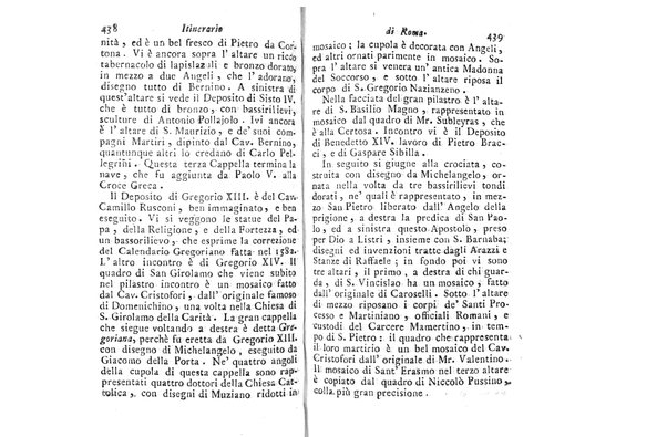 [Itinerario di Roma e suoi contorni o sia Descrizione de' monumenti antichi, e moderni coll'indicazione delle più belle pitture, sculture, ed architetture. Opera dell'antiquario Andrea Manazzale tradotta dalla terza edizione francese ed aumentata da Stefano Piale ... Ornata delle vedute più interessanti di Roma. Tomo 1. [-2.]] 2