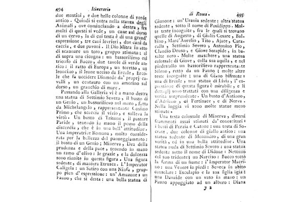 [Itinerario di Roma e suoi contorni o sia Descrizione de' monumenti antichi, e moderni coll'indicazione delle più belle pitture, sculture, ed architetture. Opera dell'antiquario Andrea Manazzale tradotta dalla terza edizione francese ed aumentata da Stefano Piale ... Ornata delle vedute più interessanti di Roma. Tomo 1. [-2.]] 2