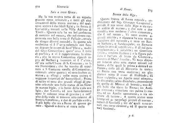 [Itinerario di Roma e suoi contorni o sia Descrizione de' monumenti antichi, e moderni coll'indicazione delle più belle pitture, sculture, ed architetture. Opera dell'antiquario Andrea Manazzale tradotta dalla terza edizione francese ed aumentata da Stefano Piale ... Ornata delle vedute più interessanti di Roma. Tomo 1. [-2.]] 2