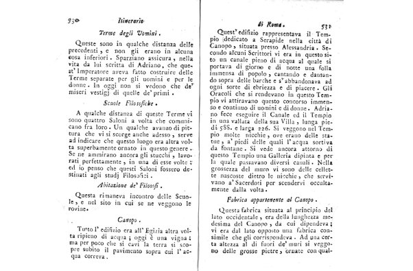 [Itinerario di Roma e suoi contorni o sia Descrizione de' monumenti antichi, e moderni coll'indicazione delle più belle pitture, sculture, ed architetture. Opera dell'antiquario Andrea Manazzale tradotta dalla terza edizione francese ed aumentata da Stefano Piale ... Ornata delle vedute più interessanti di Roma. Tomo 1. [-2.]] 2