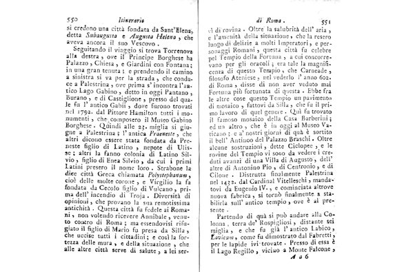 [Itinerario di Roma e suoi contorni o sia Descrizione de' monumenti antichi, e moderni coll'indicazione delle più belle pitture, sculture, ed architetture. Opera dell'antiquario Andrea Manazzale tradotta dalla terza edizione francese ed aumentata da Stefano Piale ... Ornata delle vedute più interessanti di Roma. Tomo 1. [-2.]] 2