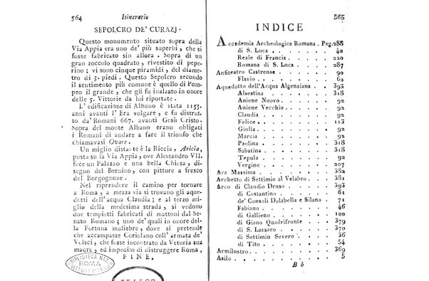 [Itinerario di Roma e suoi contorni o sia Descrizione de' monumenti antichi, e moderni coll'indicazione delle più belle pitture, sculture, ed architetture. Opera dell'antiquario Andrea Manazzale tradotta dalla terza edizione francese ed aumentata da Stefano Piale ... Ornata delle vedute più interessanti di Roma. Tomo 1. [-2.]] 2