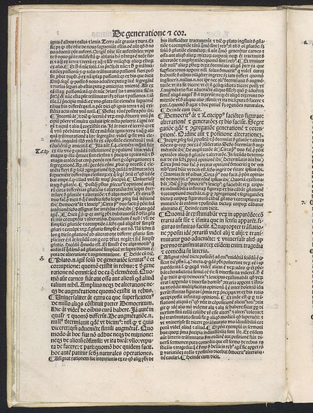 Sanctus Thomas Super libros de generatione et corruptione Aristotelis cum textu