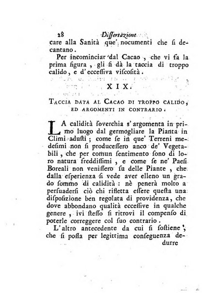 Dell'uso ed abuso della cioccolata dissertazione storico-medica del dottore Gio. Battista Anfossi ...