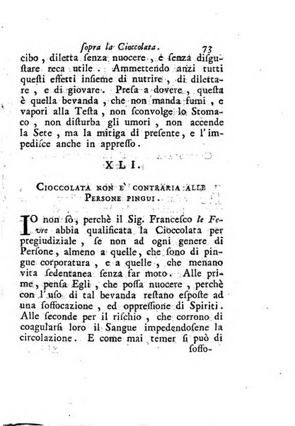 Dell'uso ed abuso della cioccolata dissertazione storico-medica del dottore Gio. Battista Anfossi ...