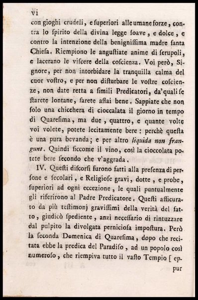 Memorie storiche sopra l'uso della cioccolata in tempo di digiuno, esposte in una lettera a monsig. illustriss., e reverendiss. arcivescovo N. N