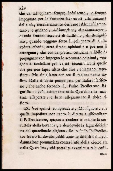 Memorie storiche sopra l'uso della cioccolata in tempo di digiuno, esposte in una lettera a monsig. illustriss., e reverendiss. arcivescovo N. N