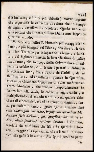 Memorie storiche sopra l'uso della cioccolata in tempo di digiuno, esposte in una lettera a monsig. illustriss., e reverendiss. arcivescovo N. N