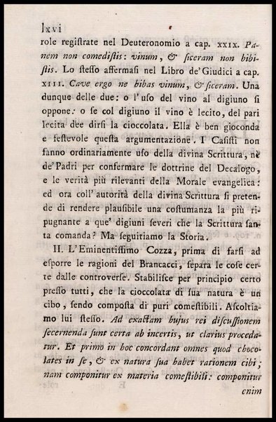 Memorie storiche sopra l'uso della cioccolata in tempo di digiuno, esposte in una lettera a monsig. illustriss., e reverendiss. arcivescovo N. N