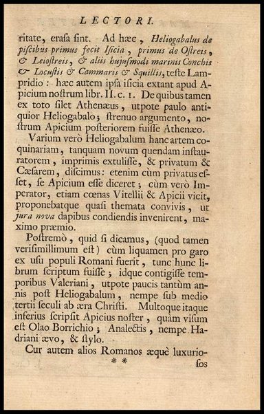 Apicii Coelii De opsoniis et condimentis, sive Arte coquinaria, libri decem. Cum annotationibus Martini Lister, ... et notis selectioribus, variisque lectionibus integris, Humelbergii, Barthii, Reinesii, A. Van der Linden, & aliorum, ut & variarum lectionum libello