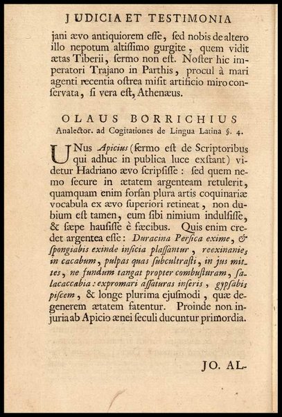Apicii Coelii De opsoniis et condimentis, sive Arte coquinaria, libri decem. Cum annotationibus Martini Lister, ... et notis selectioribus, variisque lectionibus integris, Humelbergii, Barthii, Reinesii, A. Van der Linden, & aliorum, ut & variarum lectionum libello