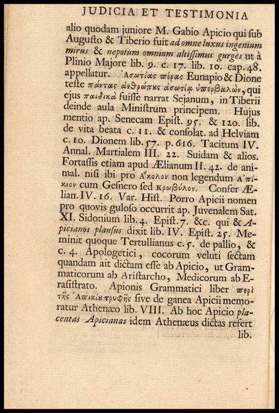 Apicii Coelii De opsoniis et condimentis, sive Arte coquinaria, libri decem. Cum annotationibus Martini Lister, ... et notis selectioribus, variisque lectionibus integris, Humelbergii, Barthii, Reinesii, A. Van der Linden, & aliorum, ut & variarum lectionum libello